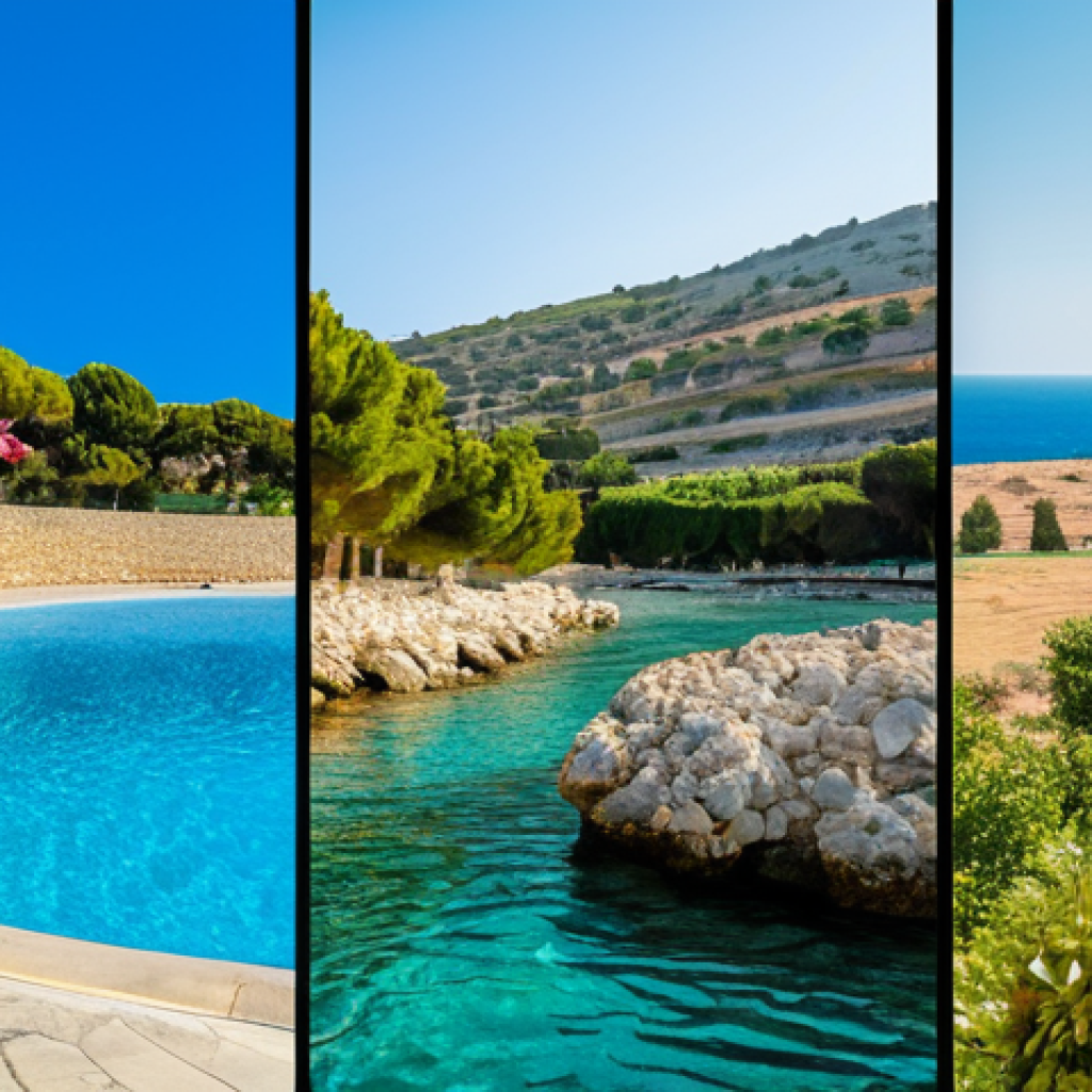 키프로스의 경제 성장 전망 - Here are three detailed image prompts based on the provided text about Cyprus: