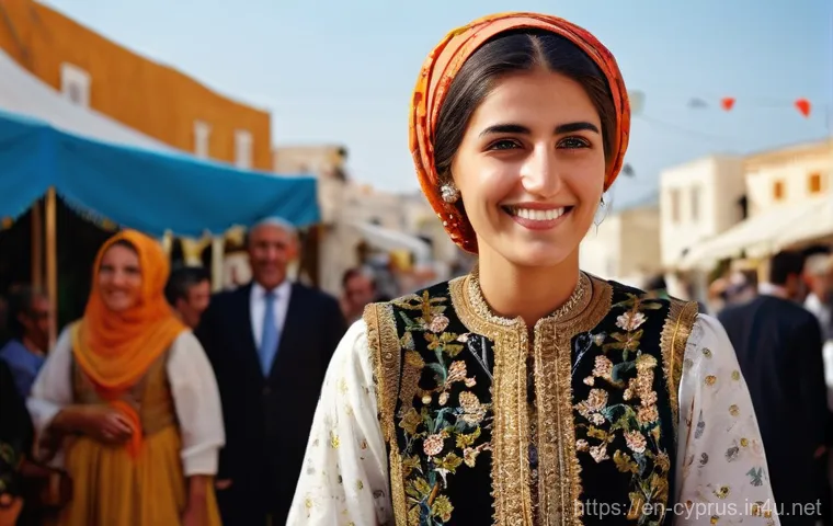 키프로스의 전통 의상 - **A Cypriot Man in "Vraka" and "Yelek"**
    A resilient-looking middle-aged Cypriot man, captured i...