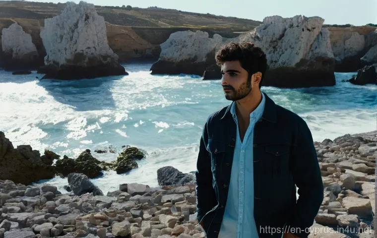 키프로스 출신 영화 감독 - **A Contemplative Cypriot Elder by the Sea:**
    Generate an image of a serene elderly Cypriot woma...