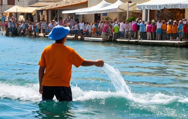 키프로스의 여름 축제 - **Limassol Wine Festival Evening Scene:** "A vibrant, beautifully lit evening scene at the Limassol ...