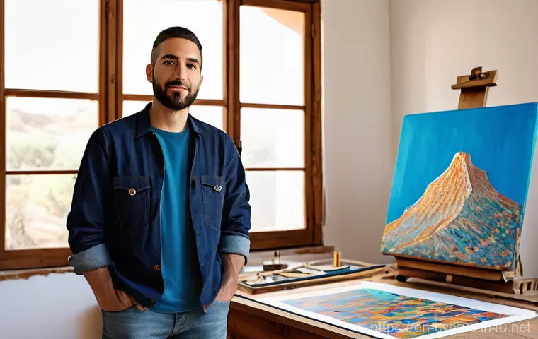 키프로스의 현대 미술 - **Ancient Echoes, Modern Strokes: The Cypriot Digital Weaver**
    "A Cypriot artist in their early ...