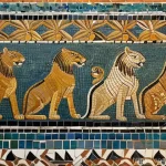 키프로스 독특한 건축 양식 - **Paphos Mosaics: Ancient Roman Elegance**
    A high-detail image depicting the vibrant mosaic floo...